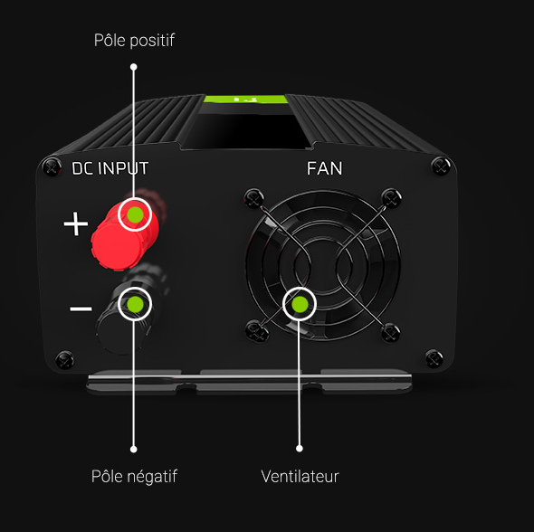 Convertisseur 300w 12v-220v avec 1 prise usb - Provence Outillage