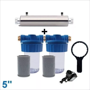 Filtre-eau-5-pouces-x2-CHARBON-UVC