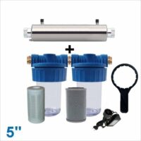 Sterilisateur-uv-Filtration-Filtre-eau-5-pouces-Sediments-Lavable-Charbon-actif