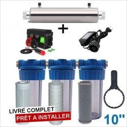 Sterilisateur UV pour stérilisation de l'eau de puits, de pluie