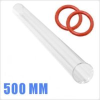 tube manchon quartz UV 500 mm